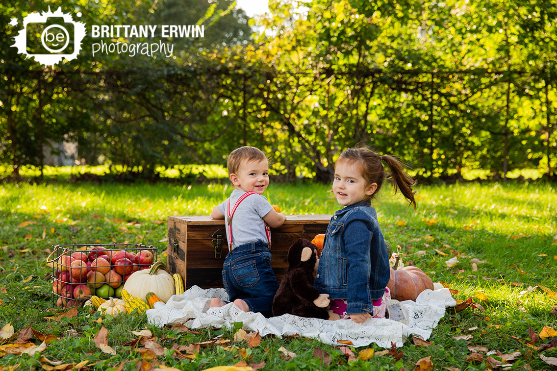 Indianapolis-fall-portrait-photographer-brother-sister-playing-outside-apple-basket.jpg
