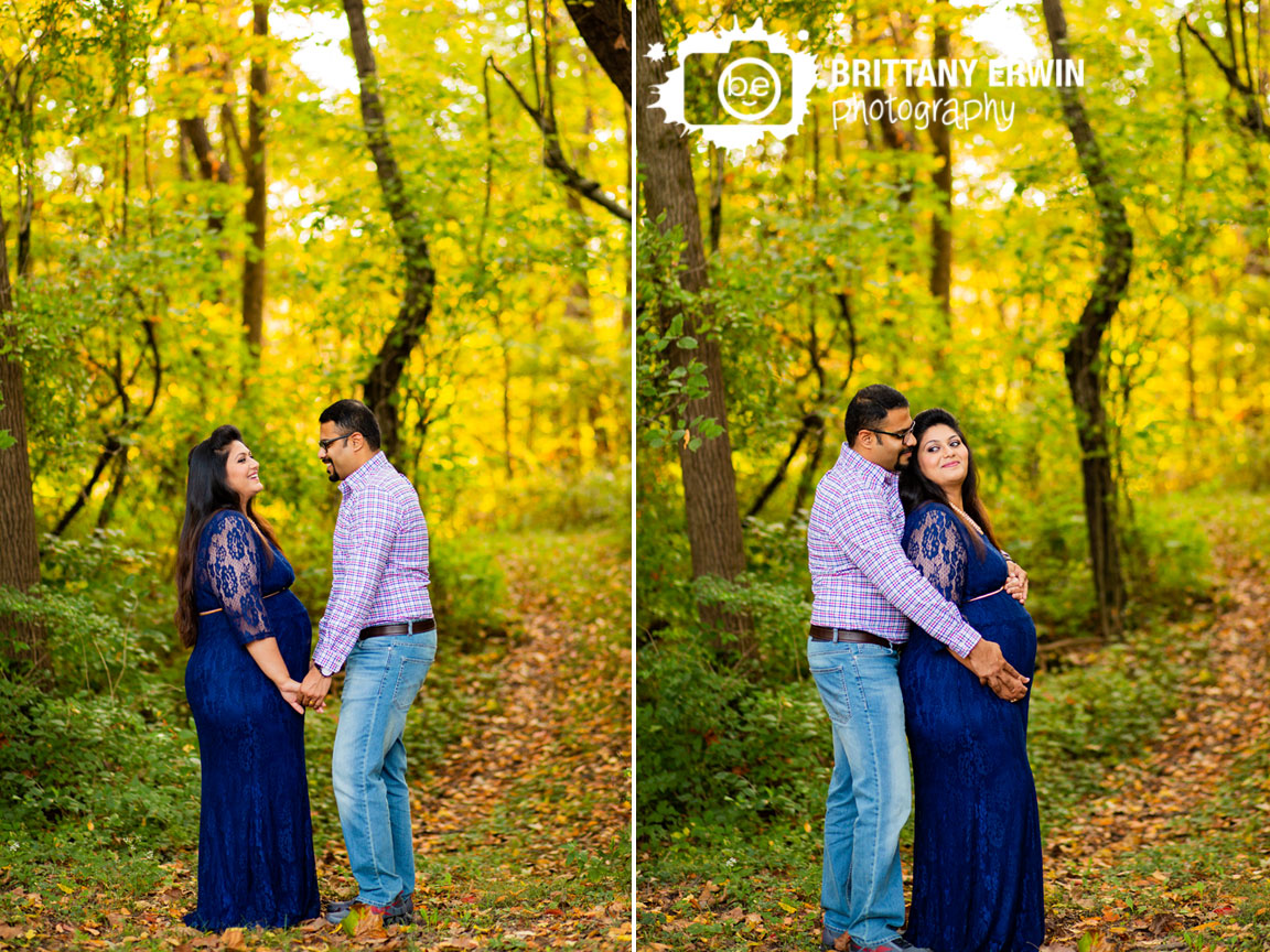 Camby-Indiana-maternity-portrait-photographer-couple-on-fall-leaf-covered-path.jpg