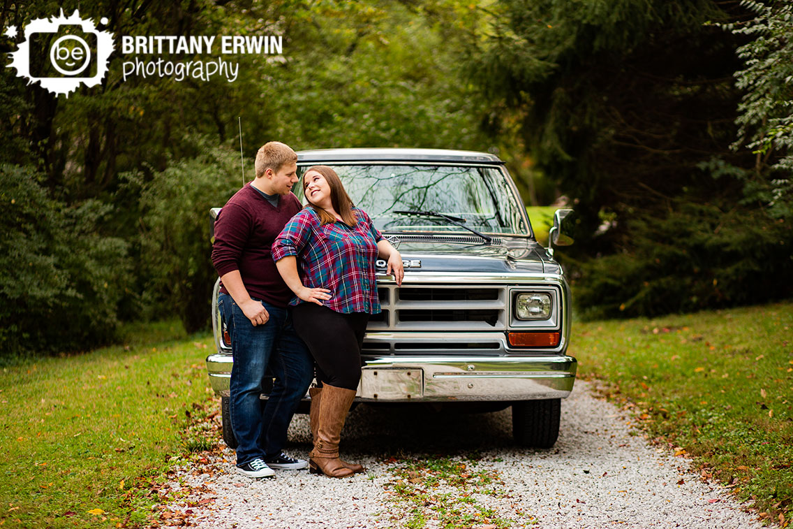 Camby-Indiana-dodge-ram-truck-engagement-portrait-photographer-outdoor-gravel-path.jpg