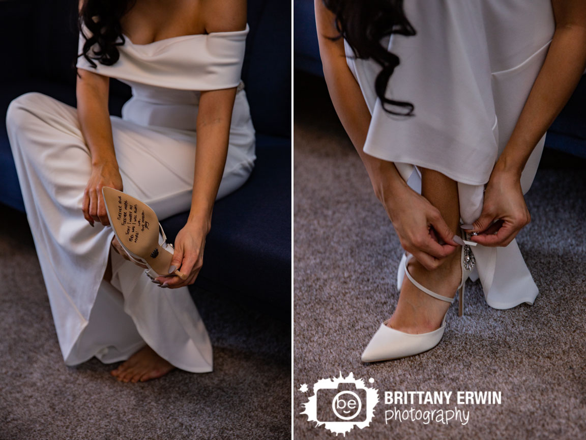 Indianapolis-elopement-photographer-note-on-shoe-bottom-bride-putting-on-shoes.jpg