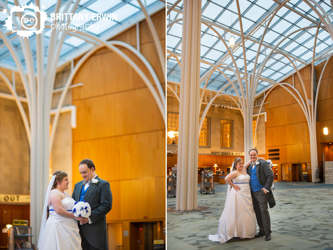 Indianapolis-central-library-wedding-photographer-bride-groom-with-pillars.jpg