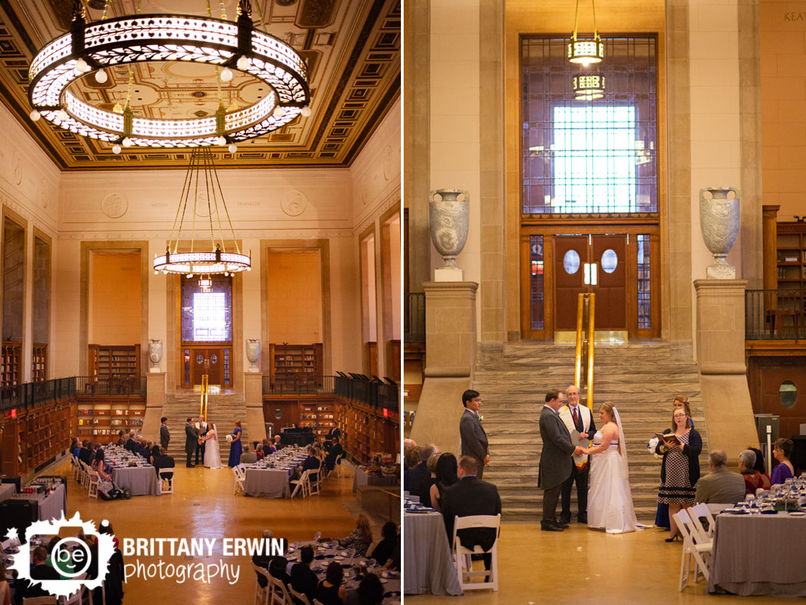 Indianapolis-central-library-wedding-ceremony-photographer-old-wing-couple-at-altar.jpg