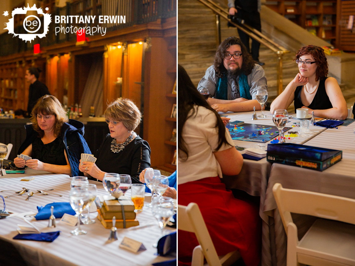 Indianapolis-central-library-wedding-reception-photographer-guests-play-board-card-games-pandemic-spoons.jpg