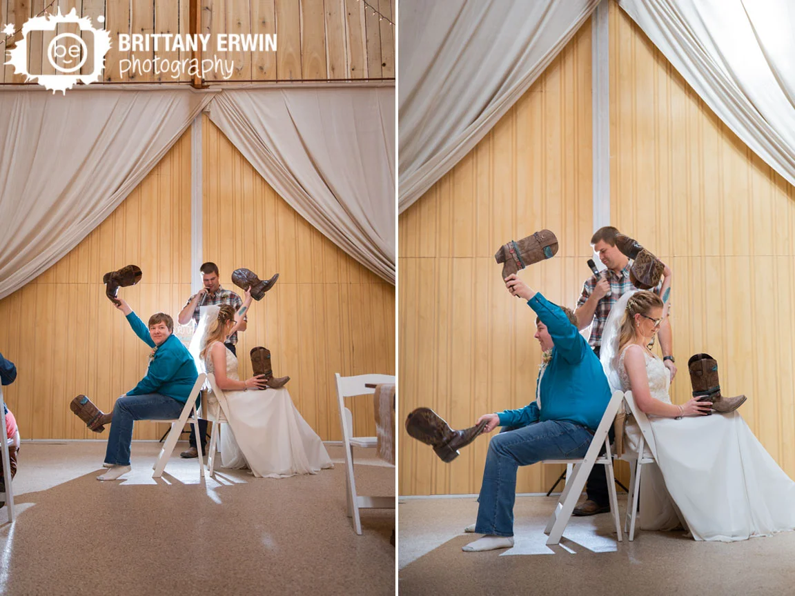 Indiana-Rustic-Gatherings-LLC-wedding-barn-venue-couple-shoe-game-boots.jpg