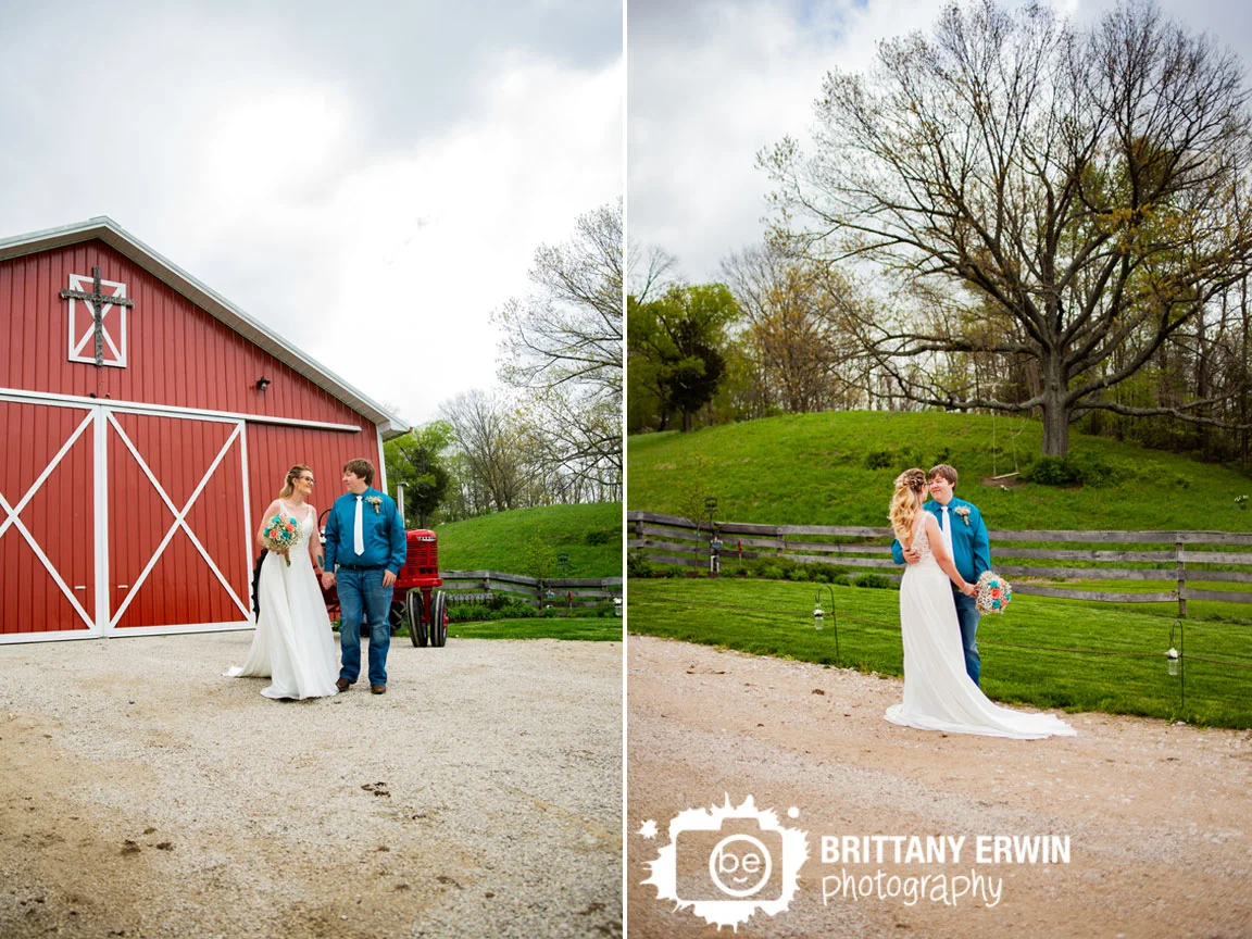 Barn-wedding-photographer-cross-over-red-doors-couple-walking-spring-trail.jpg