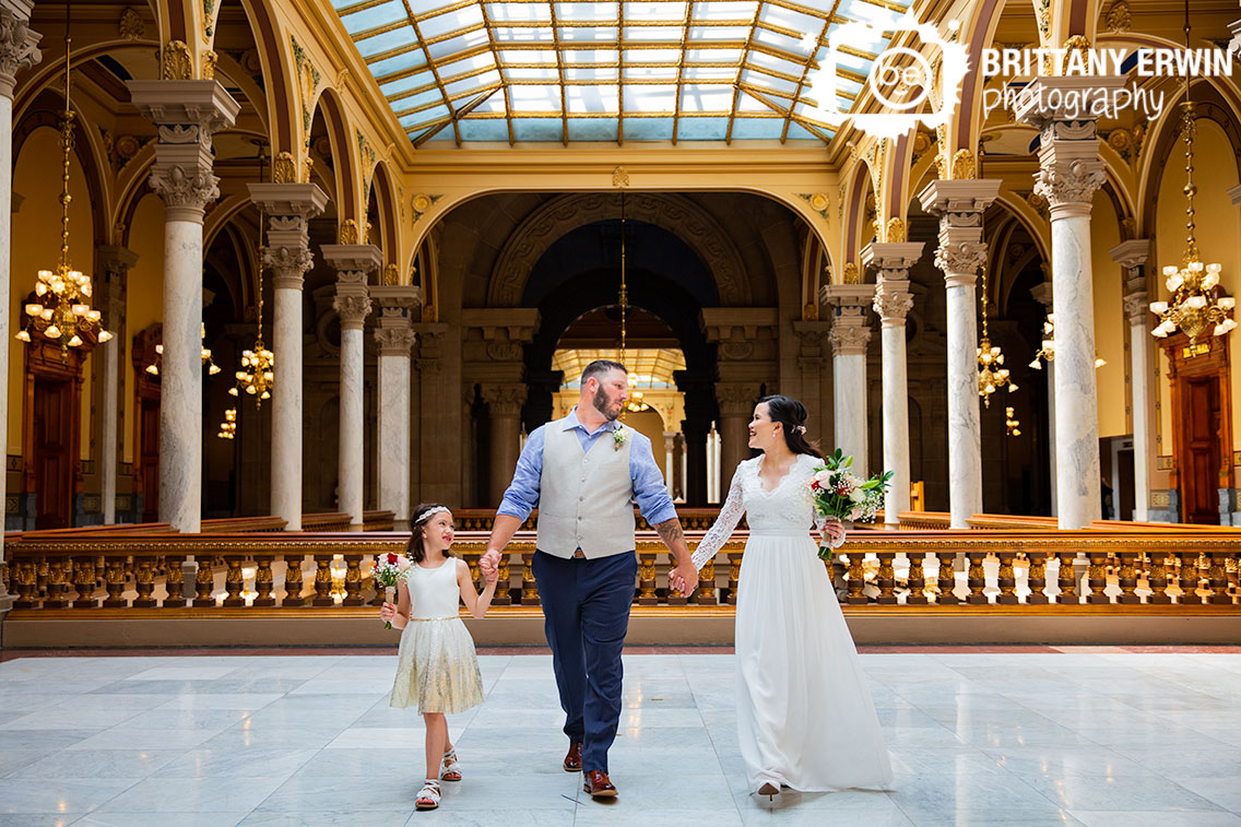 Indianapolis-bridal-portrait-family-walking-top-floor-state-house.jpg