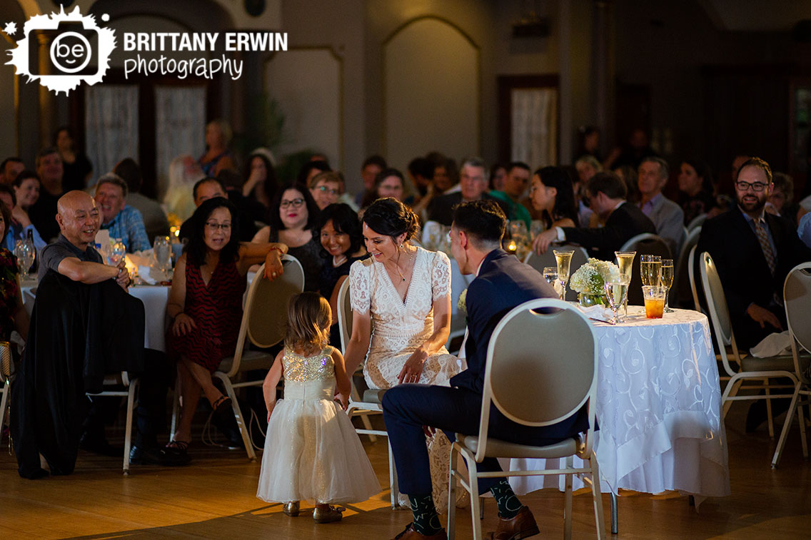 Fountain-Square-Theater-wedding-reception-photographer-flower-girl-at-sweetheart-table-during-toasts.jpg