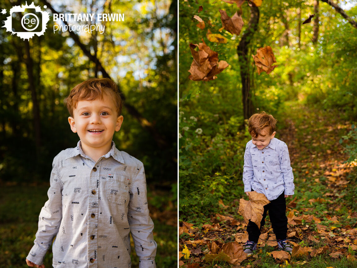 Indianapolis-toddler-boy-fall-mini-session-leaves-photographer-silly-laugh.jpg