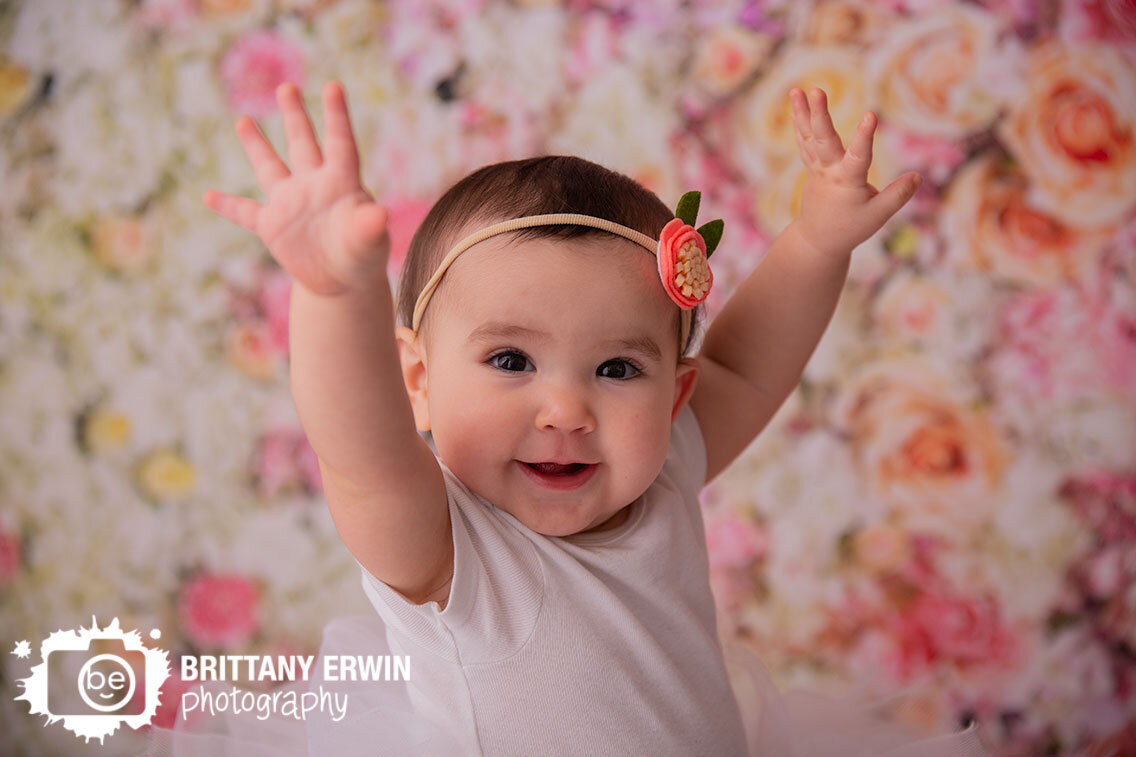 Indianapolis-portrait-studio-photographer-baby-girl-milestone-floral-flower-backdrop-pink-flowers-white-tutu.jpg
