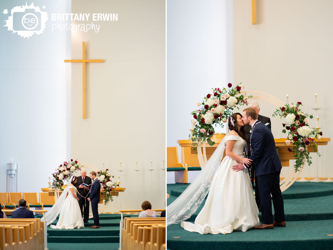 St-Peters-Church-Columbus-Indiana-wedding-photographer-traditional-hispanic-unity-ceremony-first-kiss.jpg