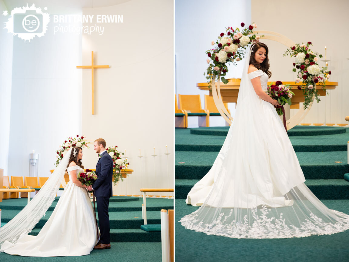 Columbus-Indiana-Saint-Peters-church-bride-groom-at-altar-round-arch-covered-in-flower-pomp-and-bloom.jpg