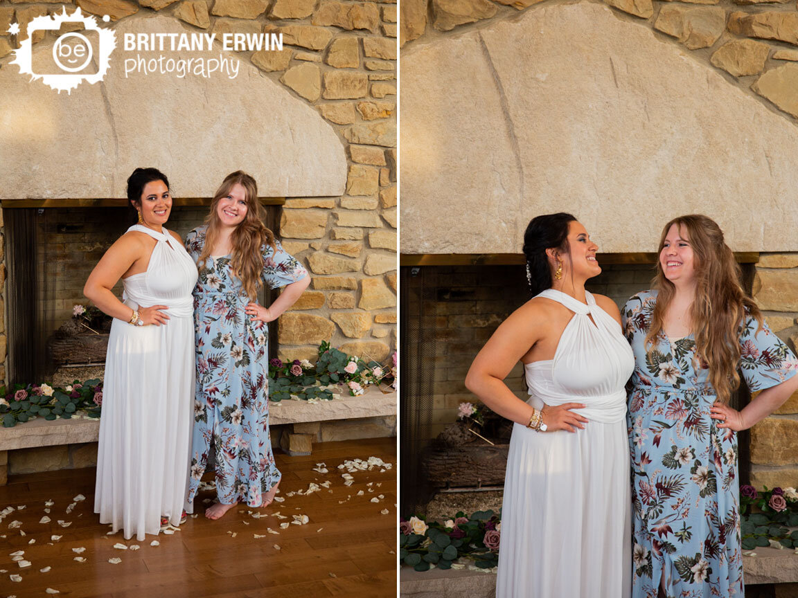 Shelbyville-Indiana-backyard-wedding-photographer-flower-petals-bride-with-maid-of-honor.jpg