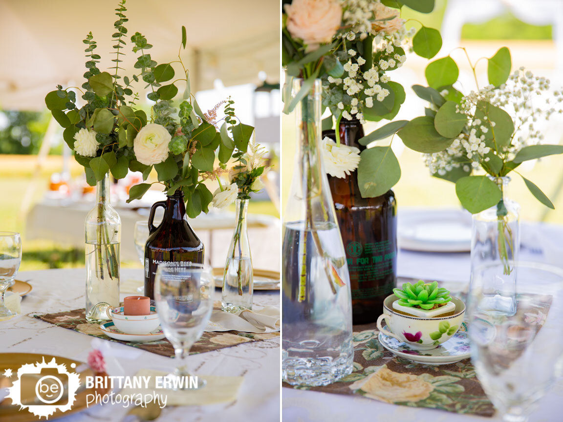 backyard-wedding-photographer-succulent-candle-in-tea-cup-growler-centerpiece-flowers-greenery.jpg