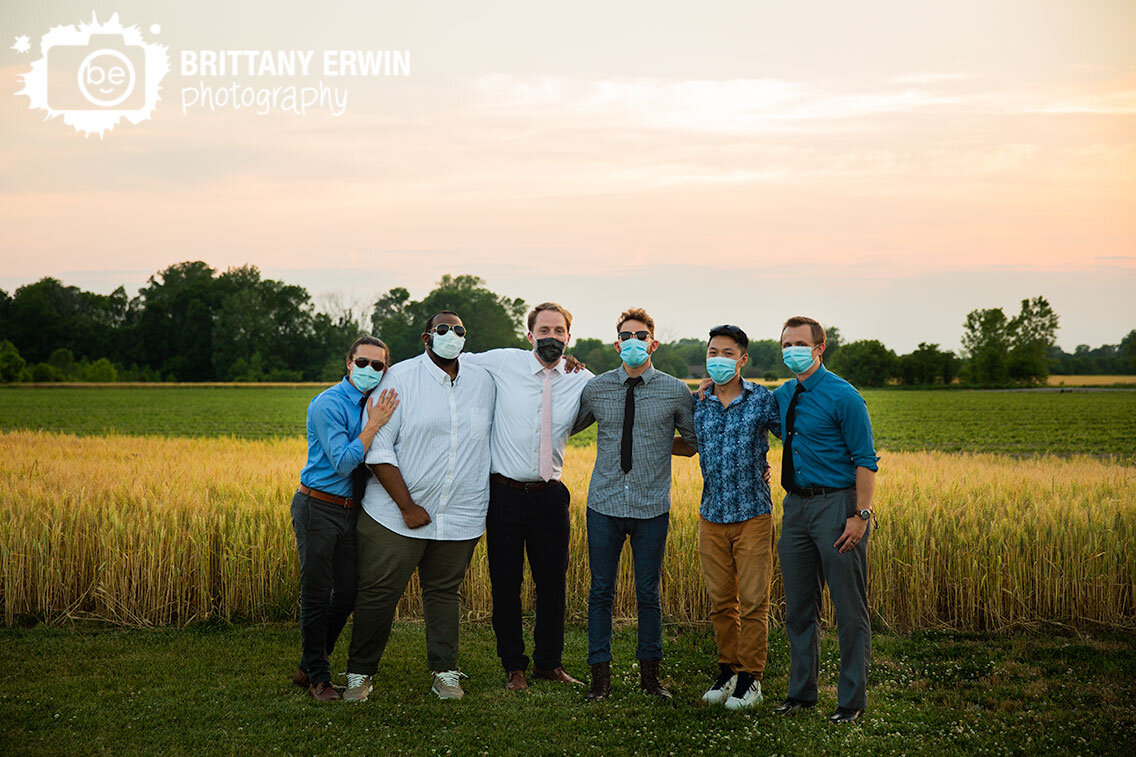 Indianapolis-wedding-photographer-groom-groomsmen-masks-group-pandemic.jpg