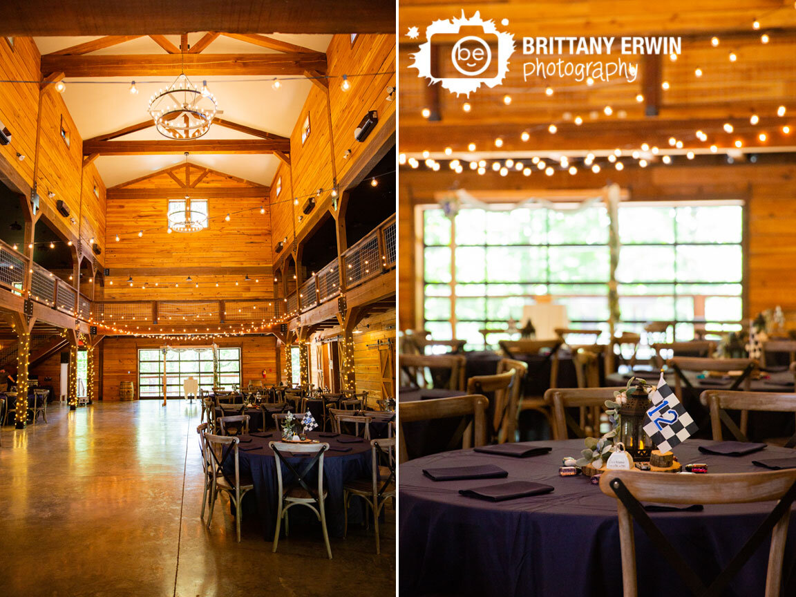3-fat-labs-wedding-barn-venue-twinkle-lights-navy-tablecloth-wood-chairs.jpg