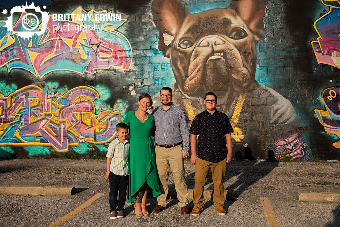 Fountain-Square-Indiana-engagement-portrait-photographer-family-with-bulldog-mural.jpg