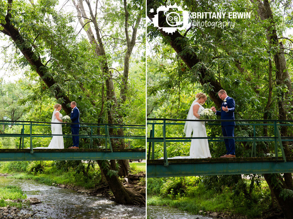 Indiana-wedding-photographer-first-look-on-bridge-over-water.jpg