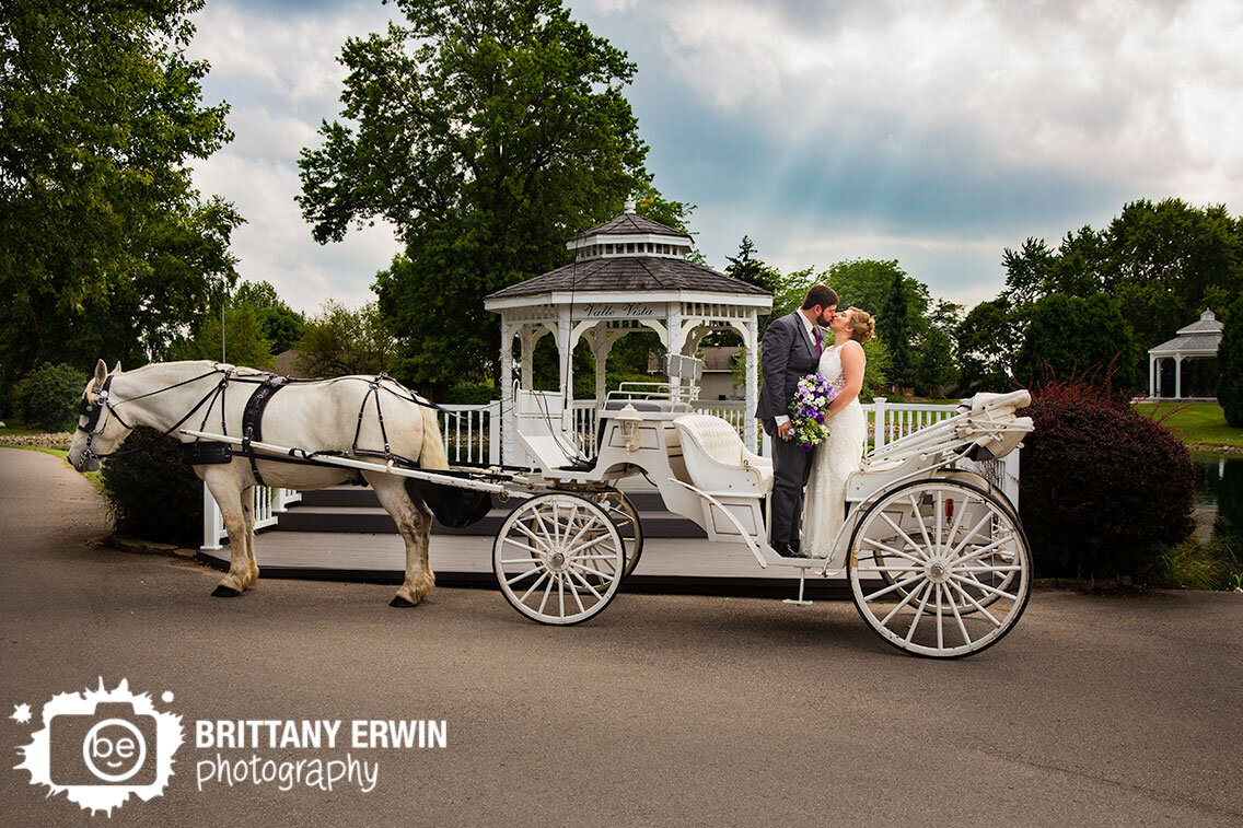 Valle-Vista-Indianapolis-wedding-photographer-couple-on-horse-drawn-carriage-kiss-sun-beam.jpg