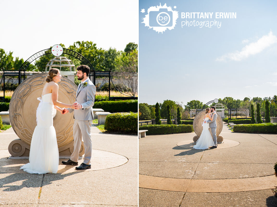 Indianapolis-wedding-photographer-couple-first-look-on-bridge-at-Coxhall-Gardens.jpg