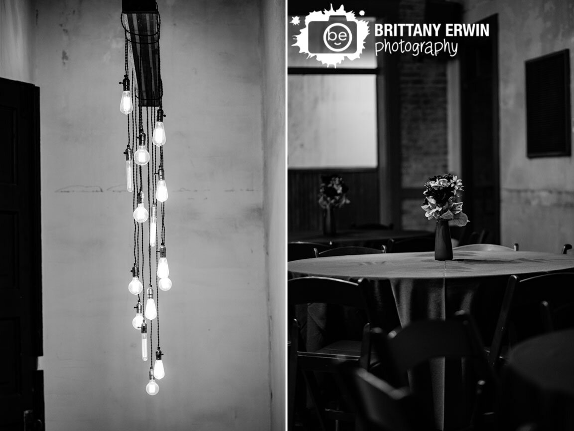 Indianapolis-wedding-reception-photographer-cocktail-hour-setup-with-flowers-industrial-lights.jpg