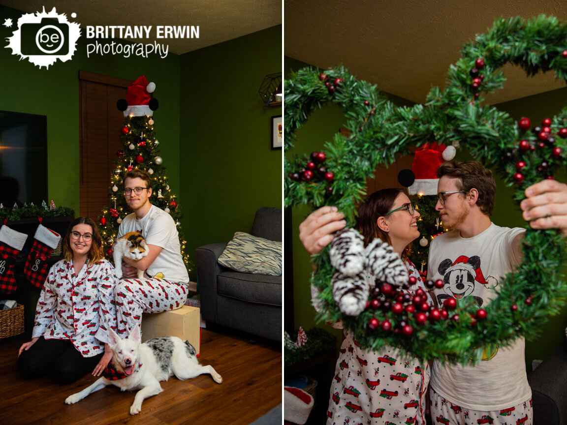 Indianapolis-lifestyle-mini-session-christmas-wreath-mickey-disney-pajamas.jpg