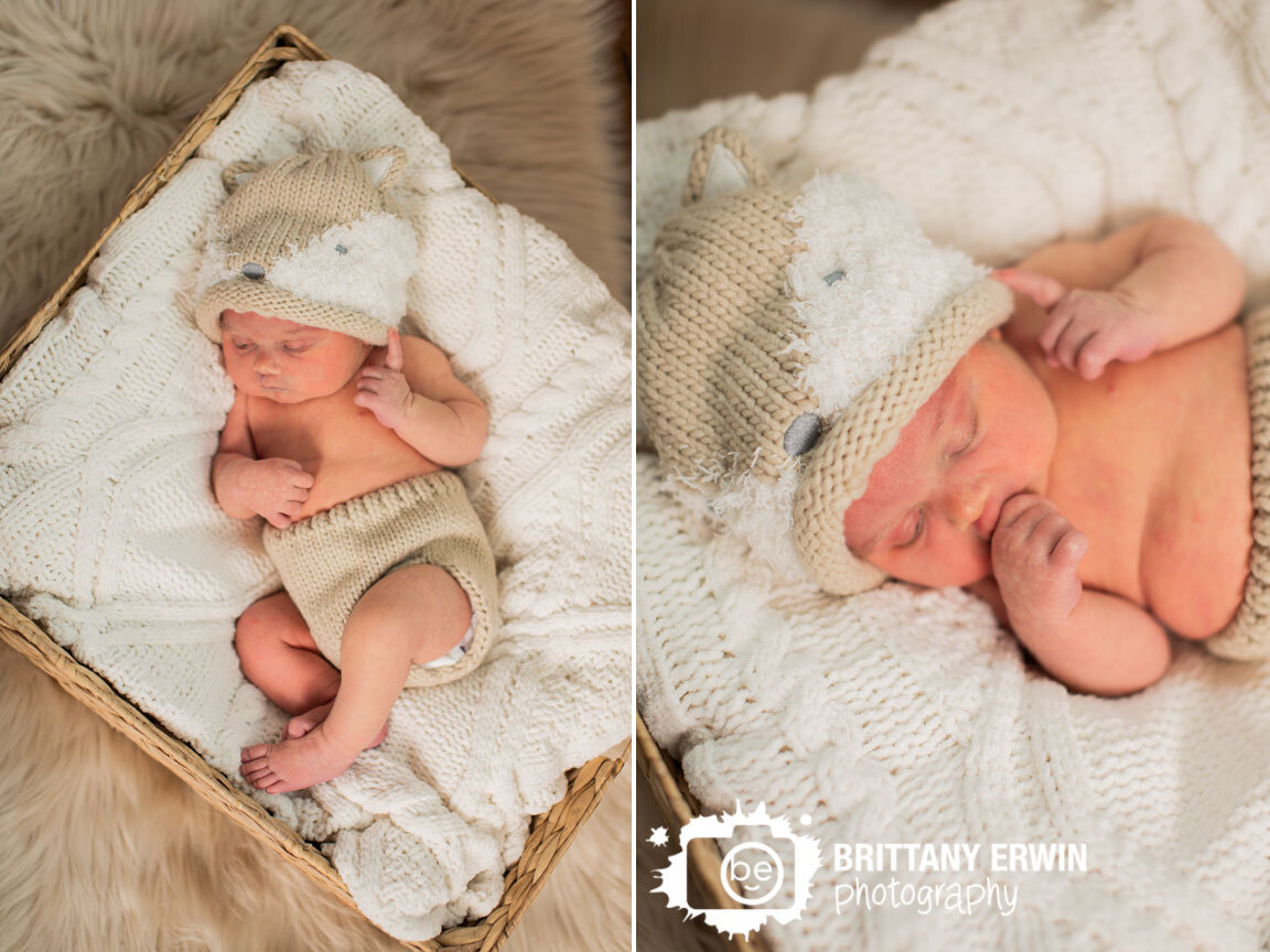 Indianapolis-newborn-portrait-photographer-baby-boy-asleep-in-basket-cable-knit-blanket-fox-hat.jpg