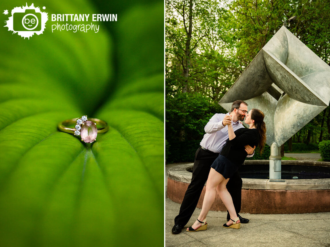 Indianapolis-engagement-portrait-photographer-ring-on-hosta-leaf-couple-dip-and-kiss-dancing.jpg