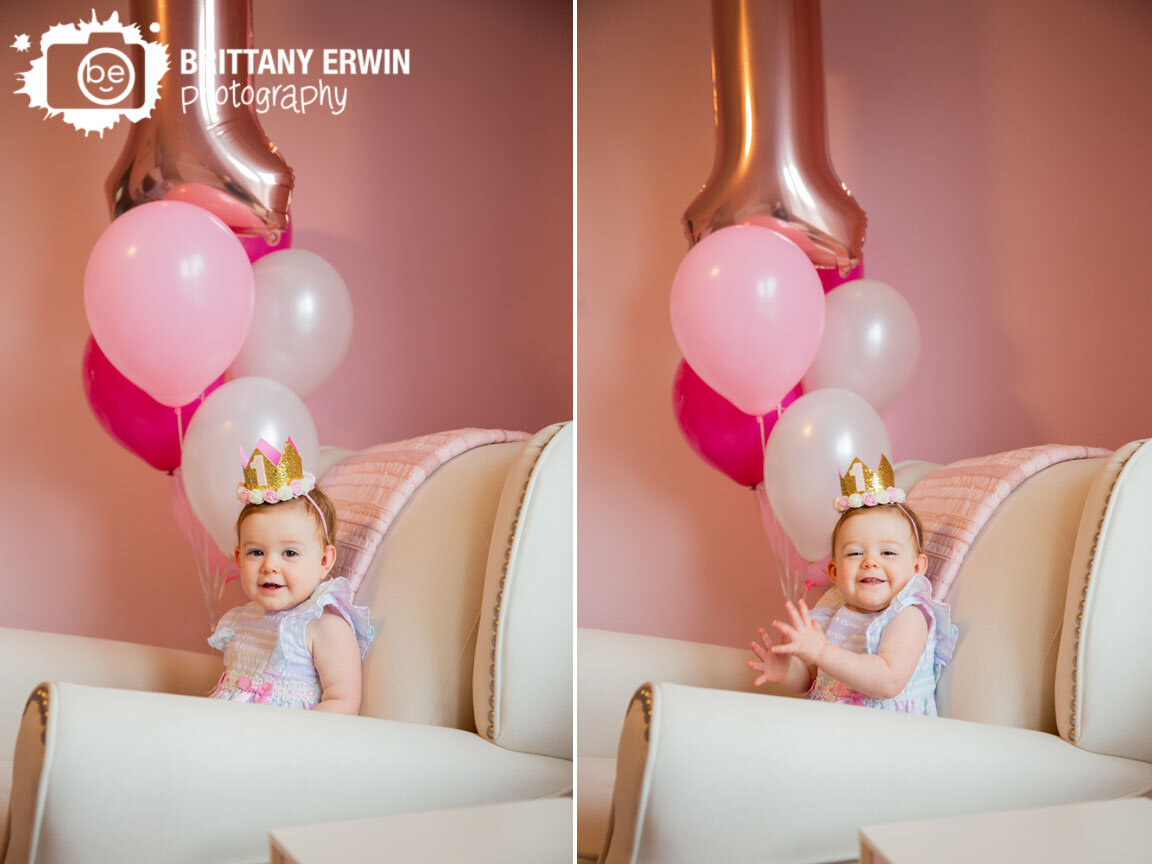 Indianapolis-portrait-photographer-lifestyle-session-one-pink-balloon-glitter-crown-sitting-in-rocking-chair.jpg