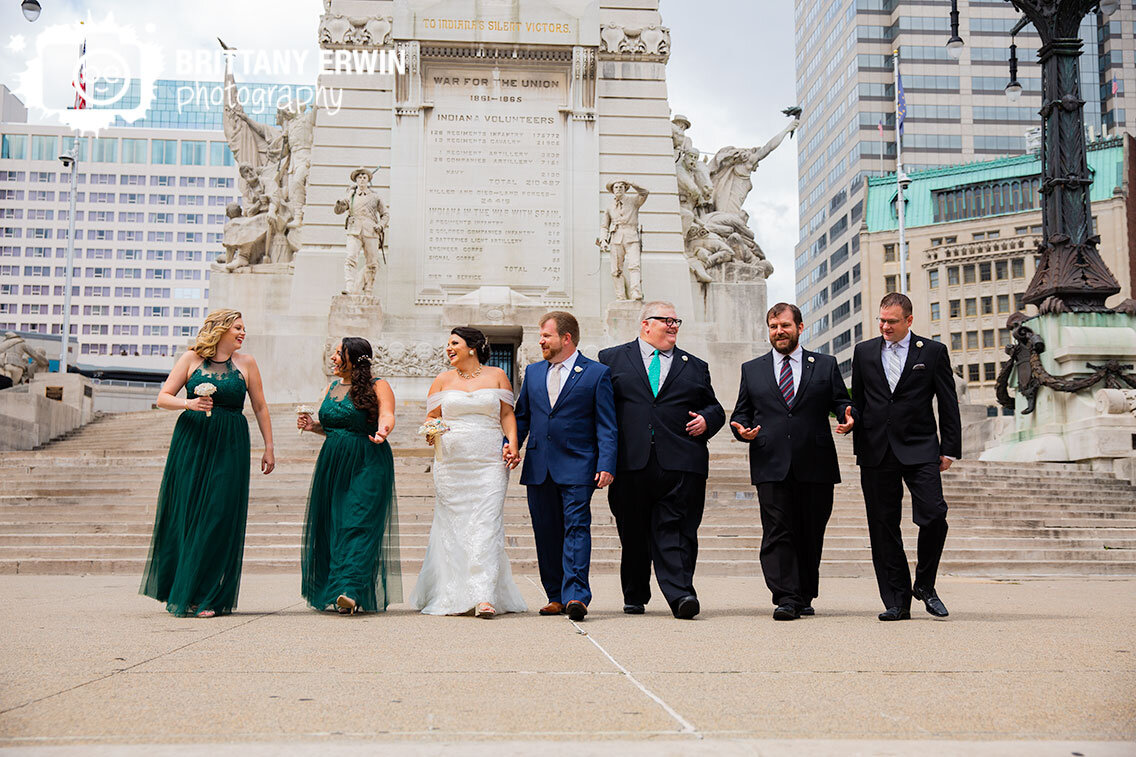 Indianapolis-downtown-Monument-Circle-bridal-party-portrait-group-walking.jpg