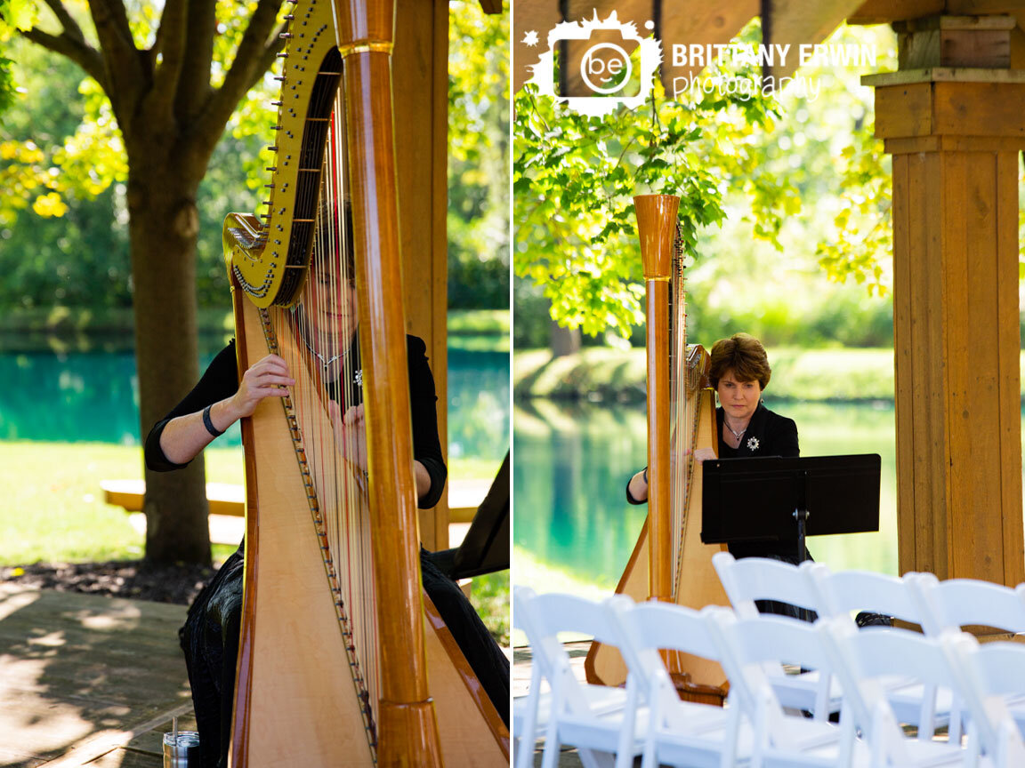 Outdoor-wedding-ceremony-next-to-pond-with-harp-player-musician.jpg