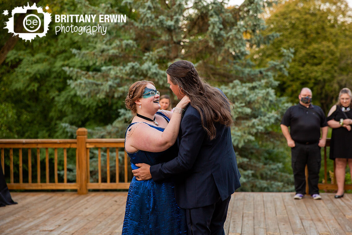 Outdoor-wedding-fall-photographer-blue-dress-bride-groom-first-dance.jpg
