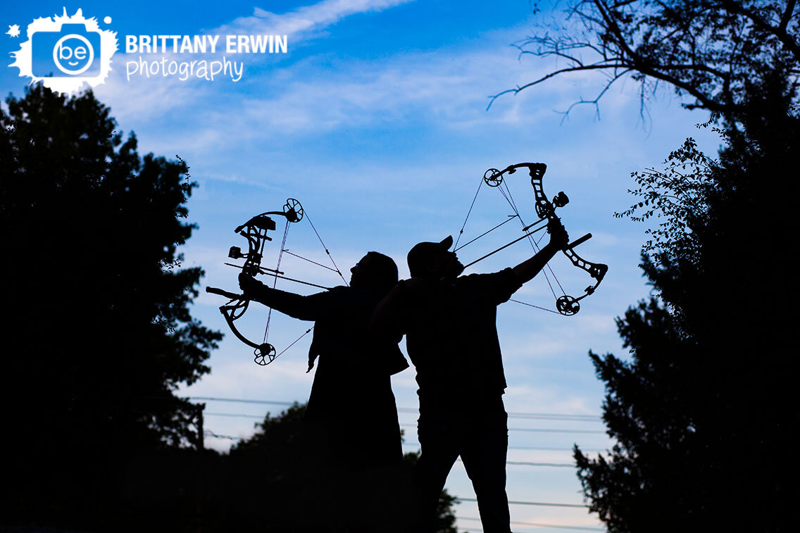 Indianapolis-sunset-couple-engagement-portrait-photographer-silhouette-bow-and-arrow.jpg