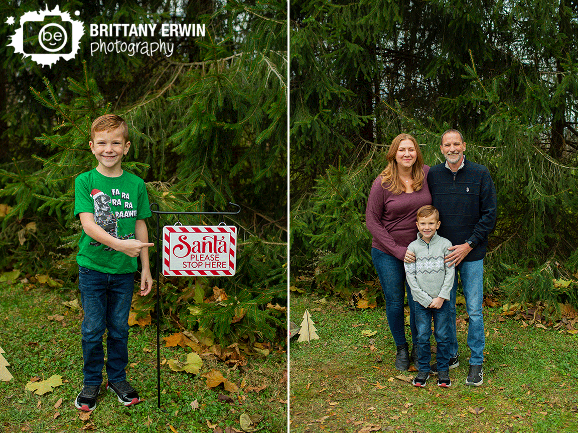 Indianapolis-family-portrait-photographer-dinosaur-shirt-with-evergreen-trees.gif