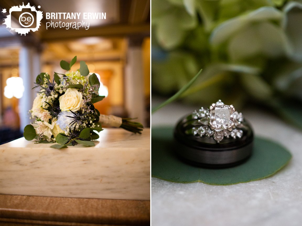 Indianapolis-elopement-photographer-detail-ring-engagement-wedding-bands-on-silver-dollar-greenery.jpg