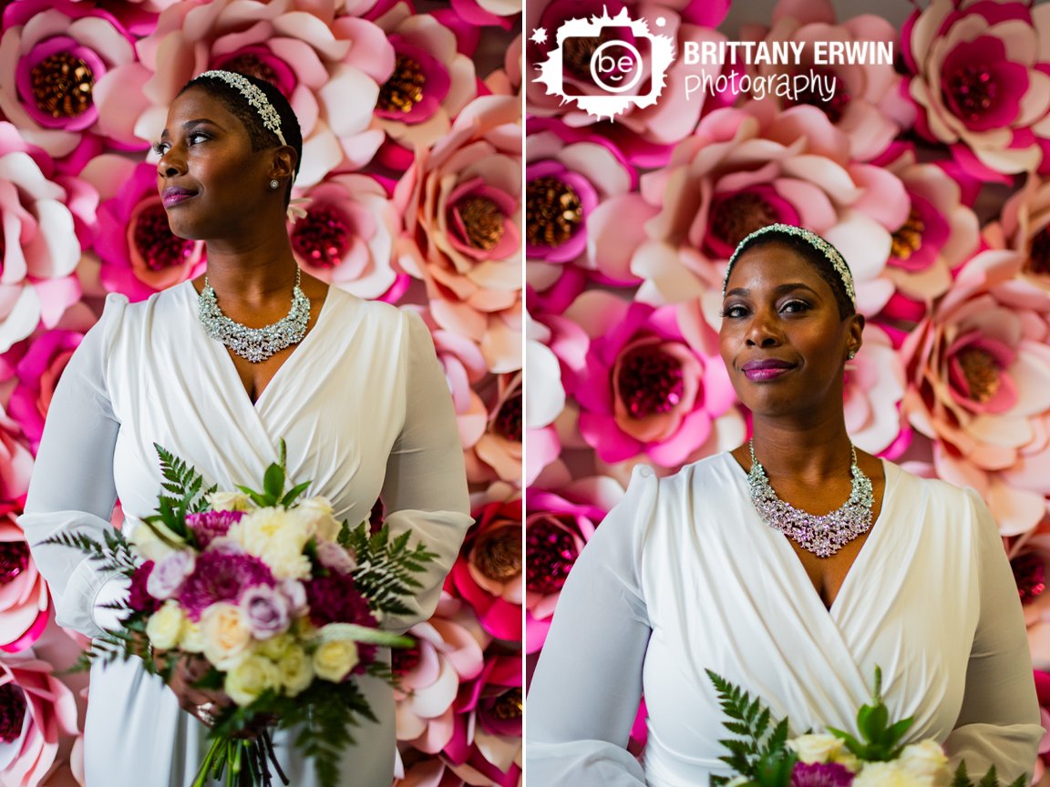 bridal-portrait-bride-with-pink-paper-flower-wall-Marry-Me-in-Indy-with-pink-bouquet.jpg