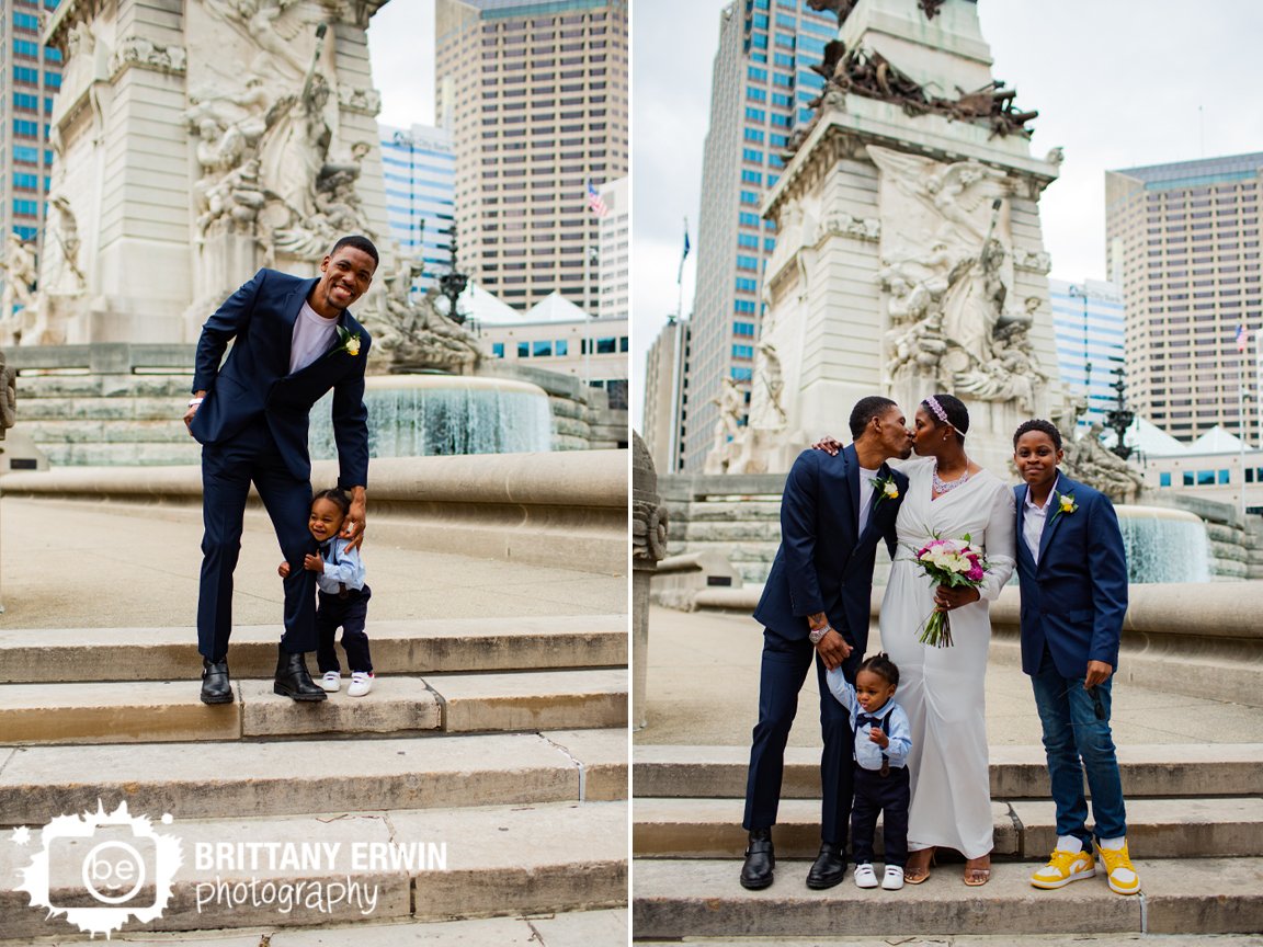 Monument-circle-elopement-photographer-couple-with-kids-family-on-steps.jpg