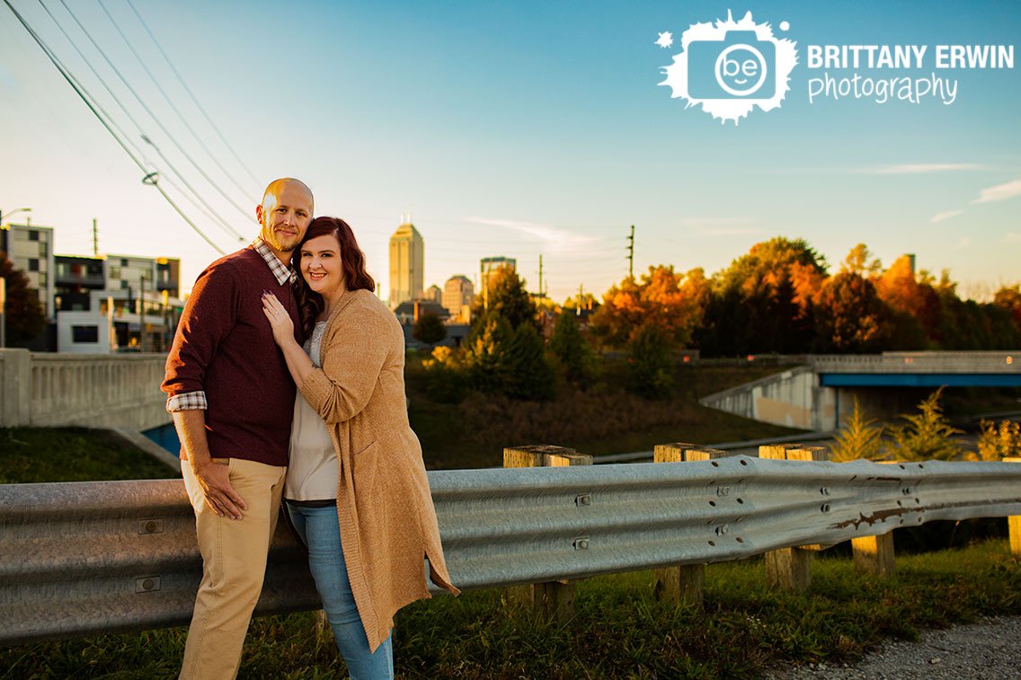 Indianapolis-skyline-from-Fountain-Square-couple-at-sunset-engagement.jpg