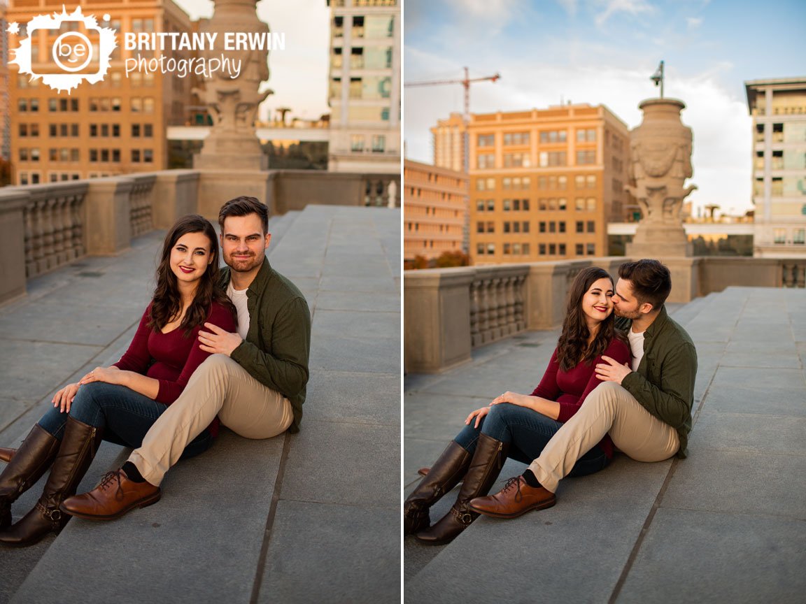 Downtown-Indianapolis-couple-on-stairs-fall-engagement-photographer.jpg