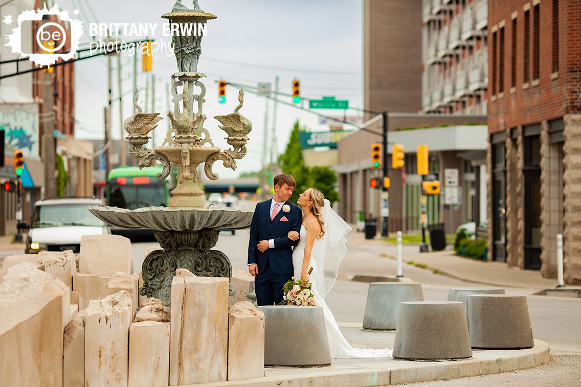 Couple-at-the-fountain-in-Fountain-Square-Indiana-wedding-portrait.jpg