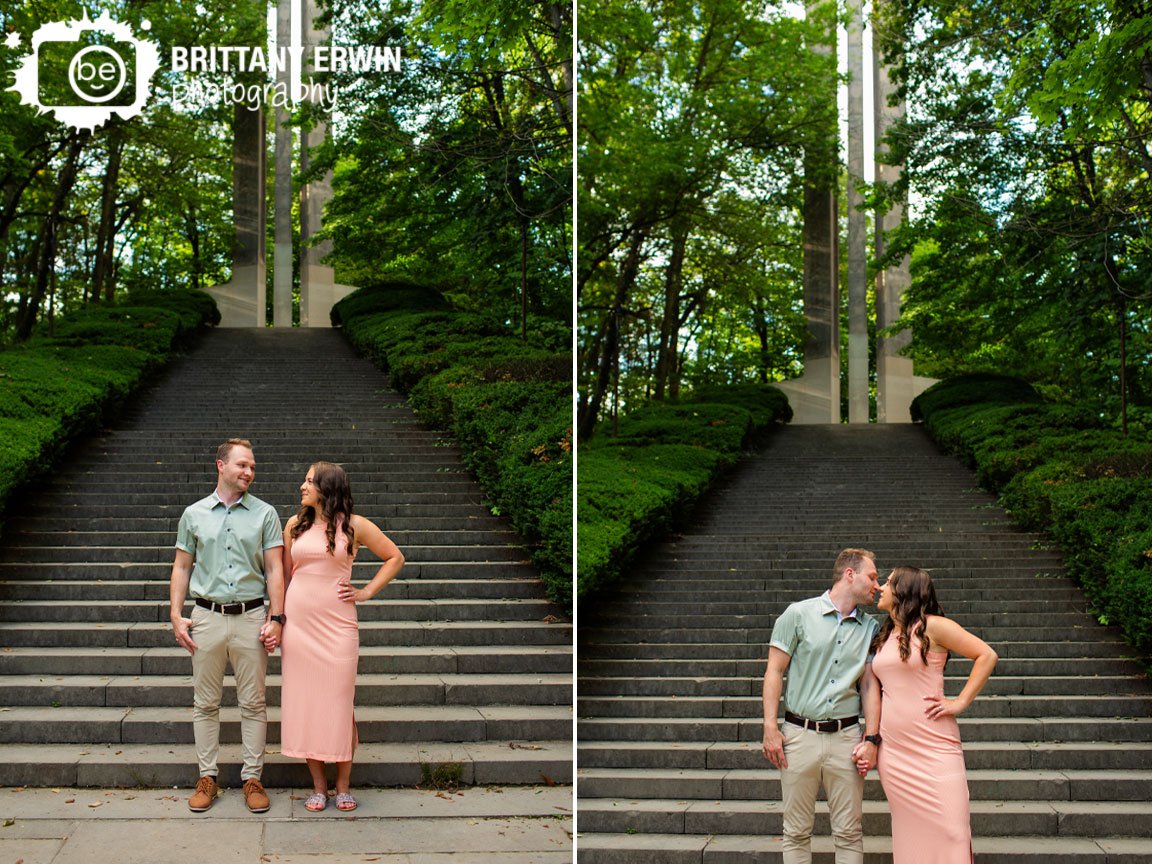 Butler-University-Indianapolis-engagement-portrait-photographer-couple-at-bottom-of-steps-for-belltower.jpg