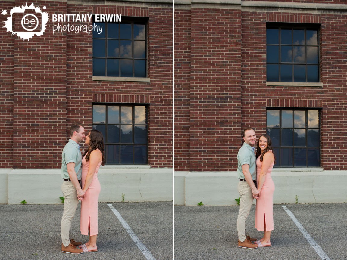 Indianapolis-summer-portrait-session-couple-outside-brick-building.jpg