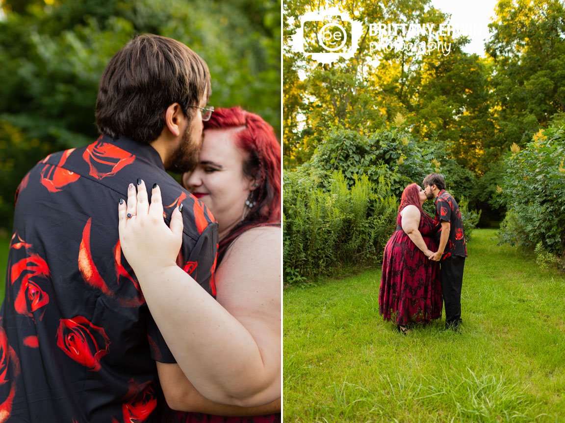 Indianapolis-summer-engagement-portrait-photographer-couple-in-grassy-clearing.jpg