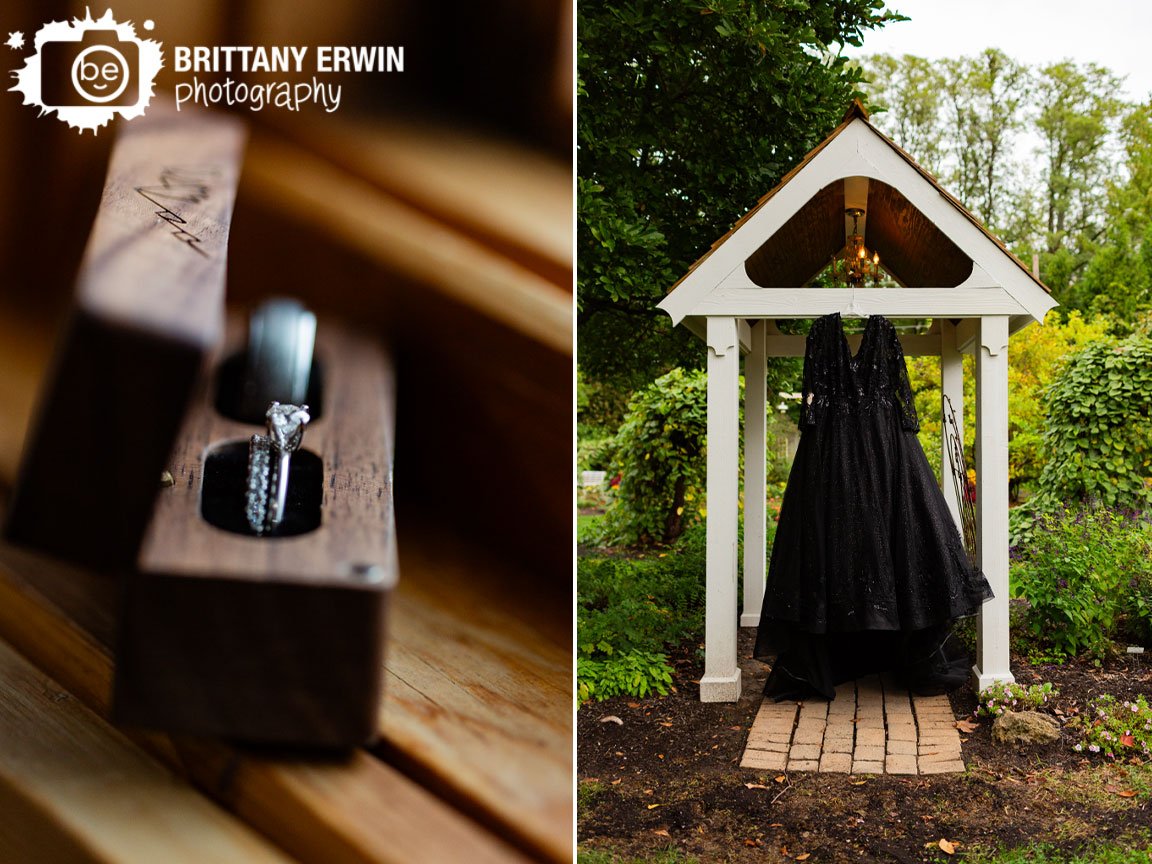 wedding-dress-hanging-outside-black-gown-Avon-Gardens.jpg