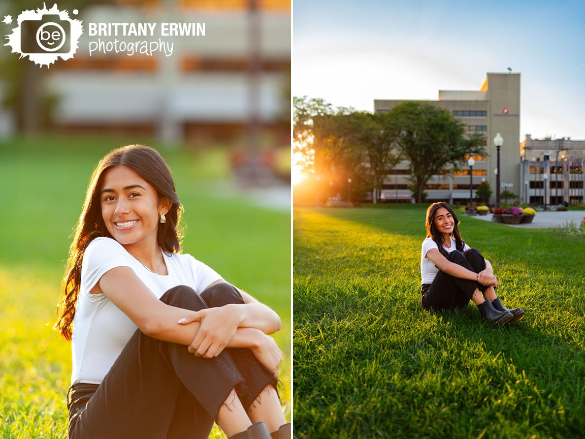 Downtown-Indianapolis-senior-portrait-photographer-girl-in-sun-beam-at-sunset.jpg