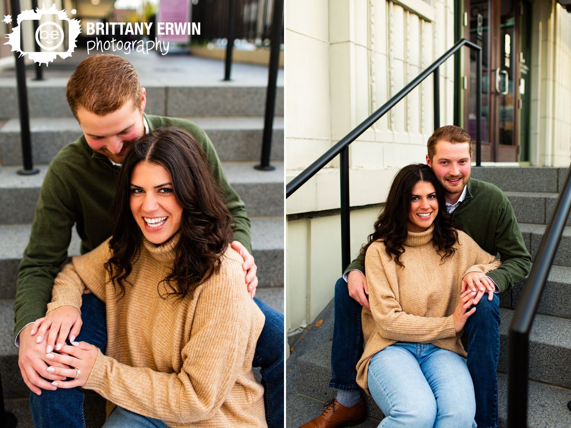 Downtown-Indianapolis-engagement-portrait-photographer-couple-on-steps-on-mass-ave.jpg