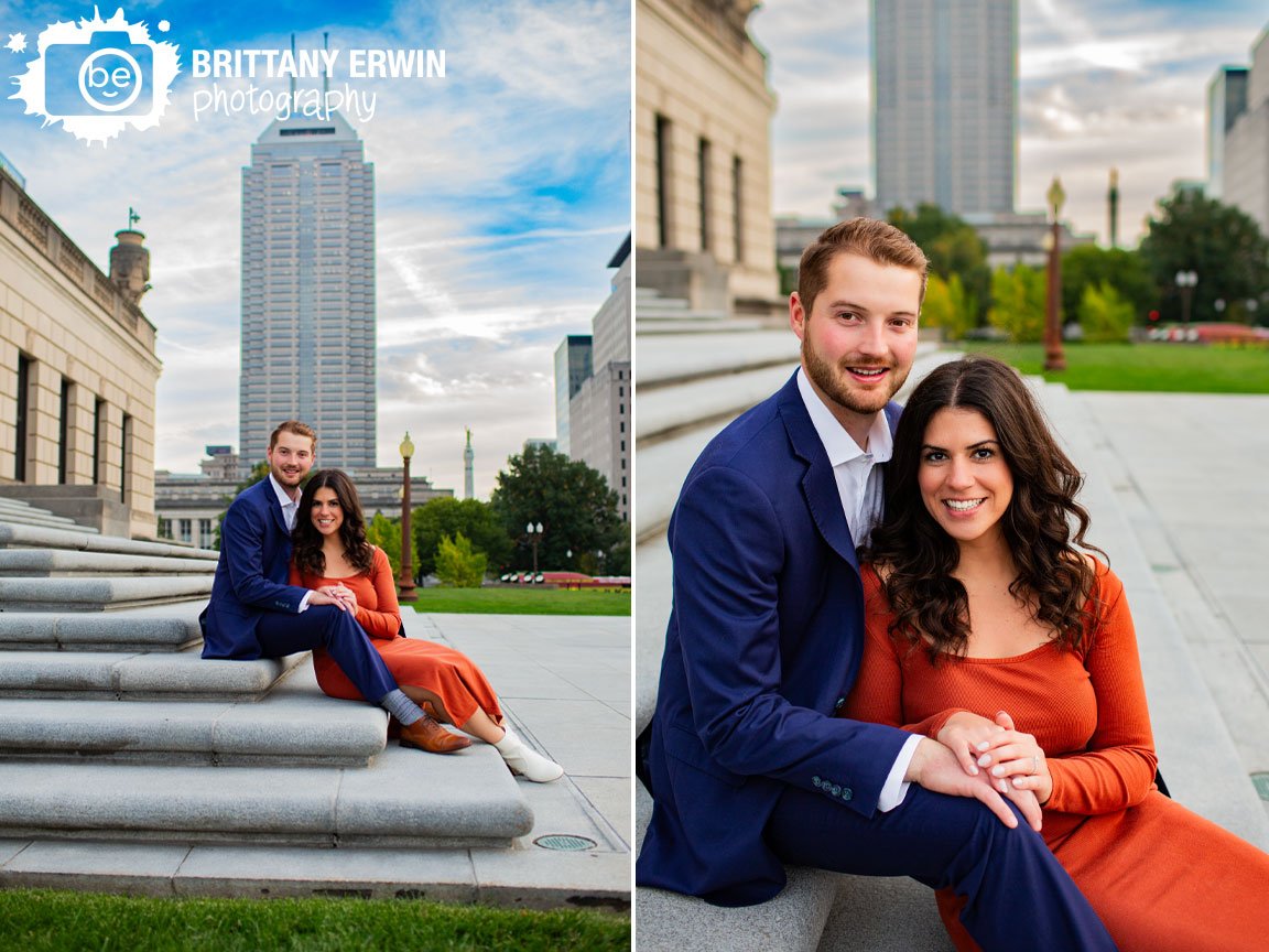 Downtown-Indianapolis-engagement-portrait-photographer-couple-on-steps-with-skyline.jpg