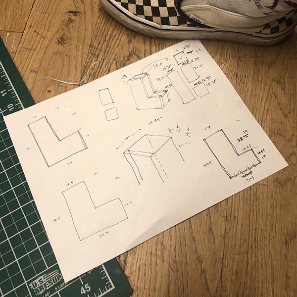 Helen Chen, Wes Rivelli, and Felix Ho of MFA Products of Design are working on Halloween costumes they are making for Making Studio.