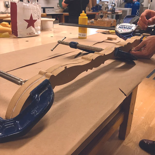 He teaches in BFA Fine Arts and is helping design and fabricate some of the exhibition elements.