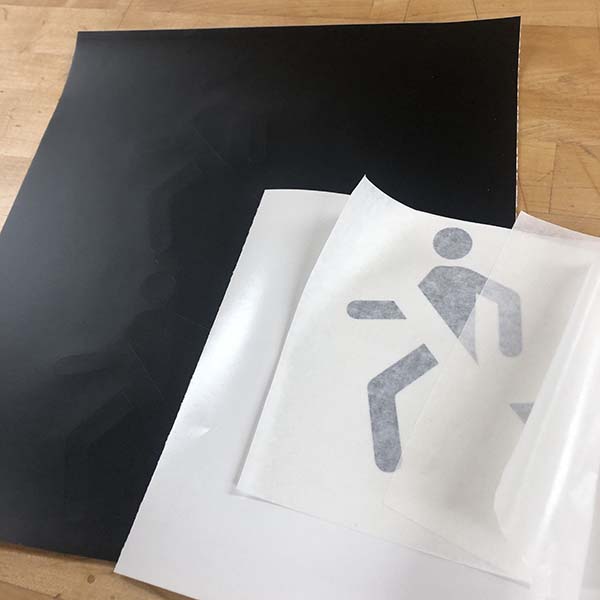 It was very quiet in the VFL post-midterms, so our student worker Yuko got the chance to continue a project for a sign letting students know what the law of the land is. 