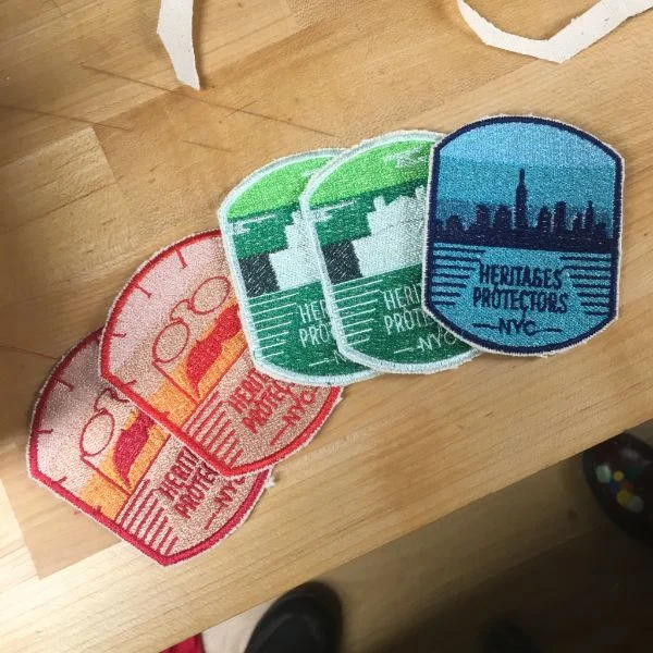 She will be honoring them with these beautifully designed patches. There are four different versions: Roosevelt's Birthplace, Hamilton Grange, the Tenement Museum, and Ulysses S. Grant's home. The intent is to recognize the work of these experts who preserve the knowledge about these less popular landmarks.